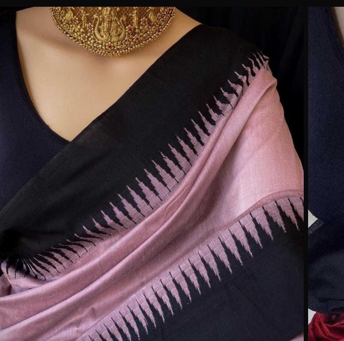 kalyani cotton temple border